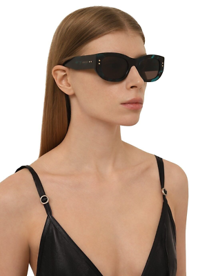 Gucci Men AUTHENTIC Sunglasses Havana Grey Rectangle GG1215S  display picture 3