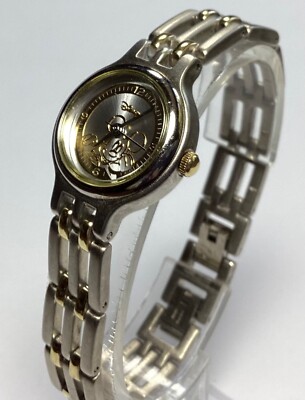 Disney Mickey Mouse Womens Vintage Watch Gold Silver SII MU0369