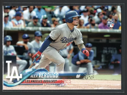 Alex Verdugo 2018 Topps #281 Rookie Card - Los Angeles Dodgers