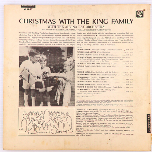 The King Family – Christmas With The King Family - 1965 - 12" Vinyl LP WB W 1627 - Picture 2 of 12