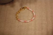 Hand-crafted adjustable beaded baby bracelet