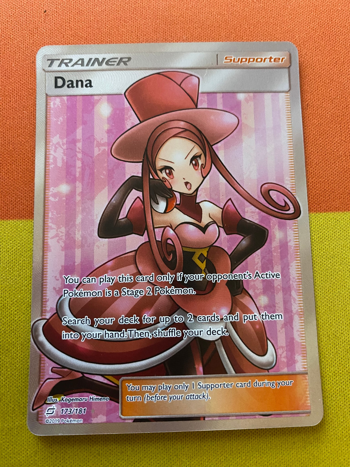 Dana 173/181 Sun & Moon Team Up Full Art Trainer Near Mint Pokemon Card Holo