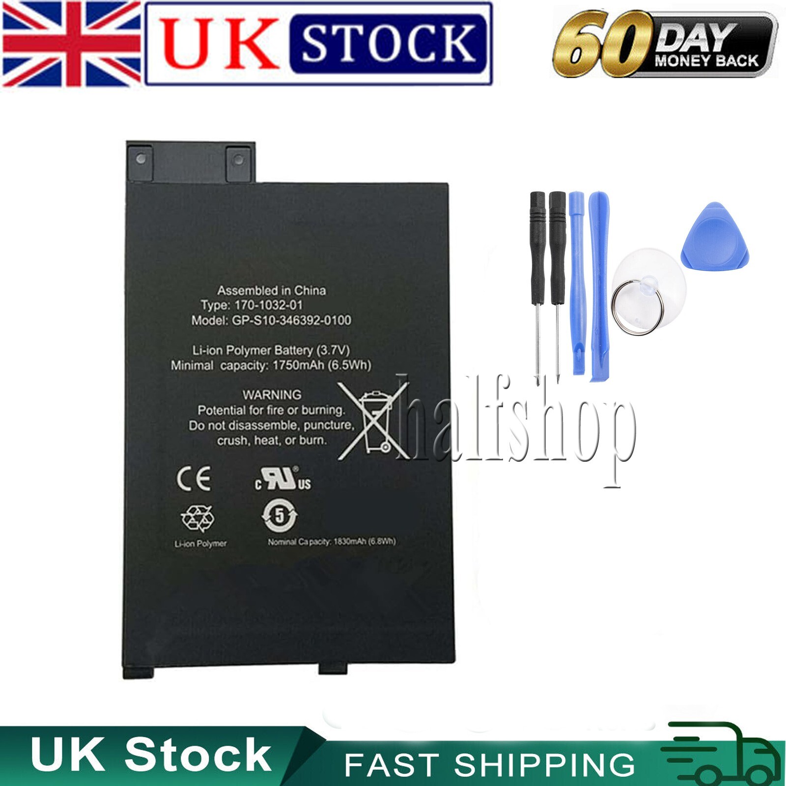 170-1032-01,GP-S10-346392-0100,S11GTSF01A, Battery For Amazon 3G, 3rd D00901