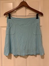 FRESH PRODUCE Stretch Knit CITY Skort Skirt Turquoise Size S