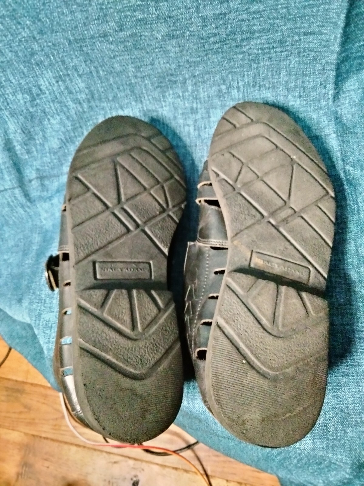 Stacy Adams Fisherman Sandals Black Leather MENS 9M Gem