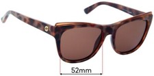SFx Replacement Sunglass Lenses fits Gucci GG3783 - 52mm Wide