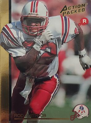 1992 Action Packed Rookie/Update #21 Rod Smith - New England Patriots ...
