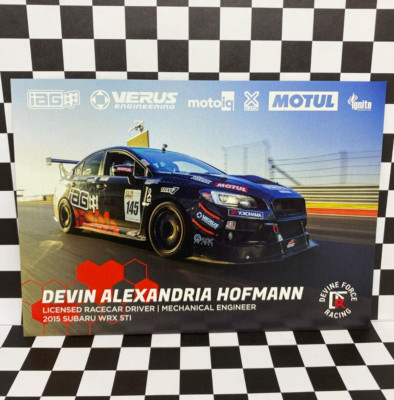Super Lap Battle COTA Devine Force Racing Devin Alexandria Hofmann iAG Hero Card