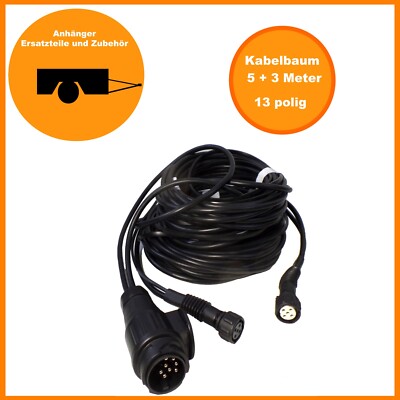 Kabelsatz - Kabelbaum - 13 polig - 5 Meter + 3 M DC Kabel - Bajonettverbinder