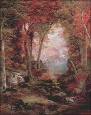Needlework Crafts Full Embroidery Counted Cross Stitch Kit The Autumnal Woods