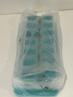 Tupperware Fresh & Pure Ice Cube Tray 5882 Silicone Pop Out Flip Seal New