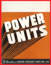 Early IH International Power Units Color Brochure Gasoline Distillate Diesel Gas