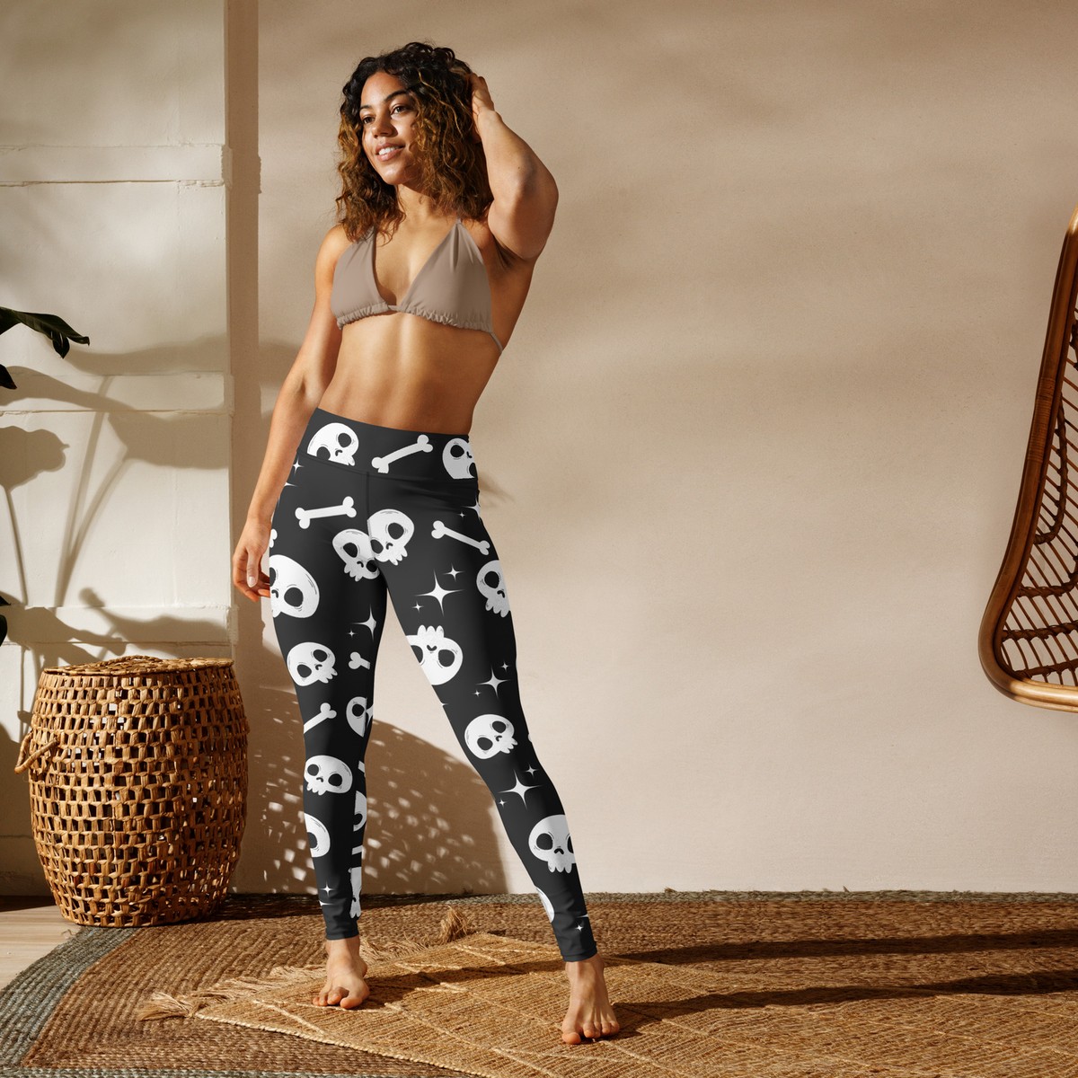 Spooky Print Yoga Leggings