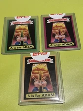 Garbage Pail Kids GPK Coloring Book 3 Card Set A Is For Adam Checklist Rare HTF
