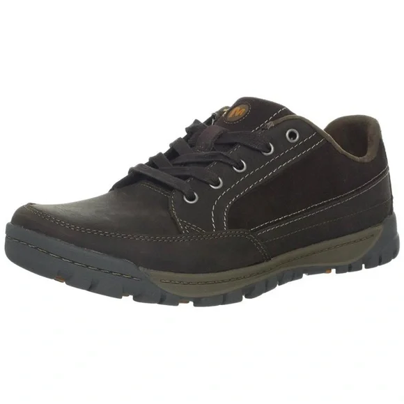 Scarpe Merrell Uomo 7.5 Traveller Sphere Espresso Pelle Scamosciata J42355