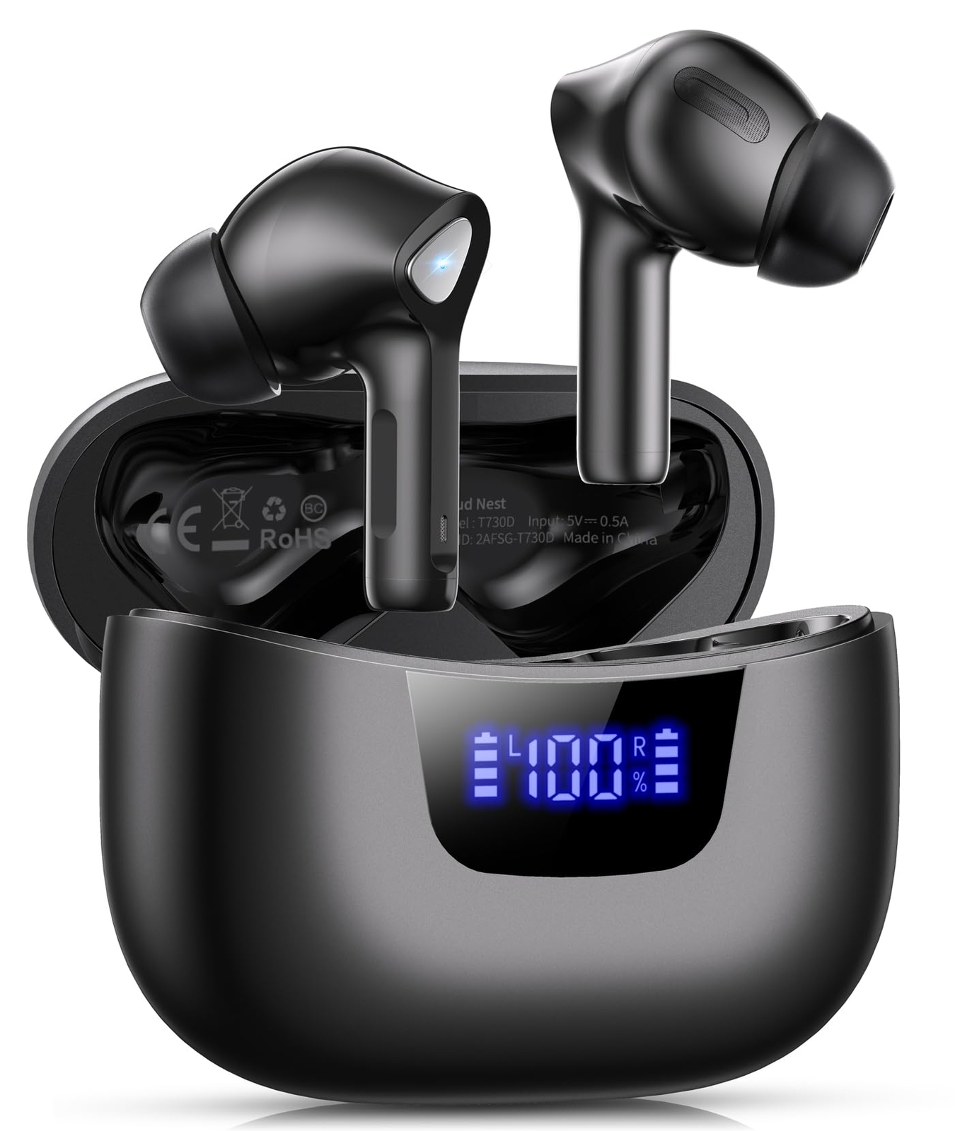 Wireless Earbuds Bluetooth 5.3 with 50H Playback Deep Bass Stereo Sound