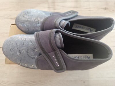 Aerosoft Damen Klett-Halbschuh Stretch 19 Weite G-H 