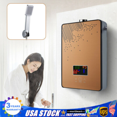 110V Instant Electric Tankless Hot Water Heater On Demand Whole House 4500W Neu