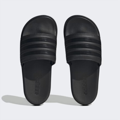 New Womens ADIDAS ADILETTE PLATFORM SLIDE HQ6179 BLACK US W 5 - 10