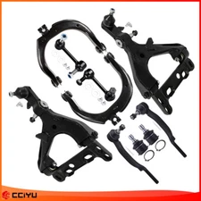 For GMC Envoy Chevry Trailblazer Rainier Front Upper & Lower Control Arm Tie Rod