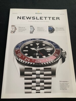 Watch Catalog / ROLEX Newsletter März 2018 30 Seiten in Englisch