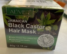 Al’iver Jamaican Black Castor Hair Mask 2.1 fl. oz.  New, Thickens Hair