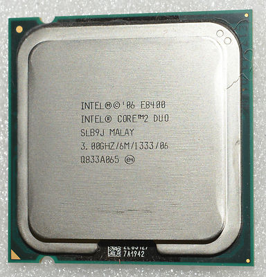 Intel Core 2 Duo E8400 3.0 GHz 2 Cores 6MB 1333MHz SLB9J LGA775 CPU Processor