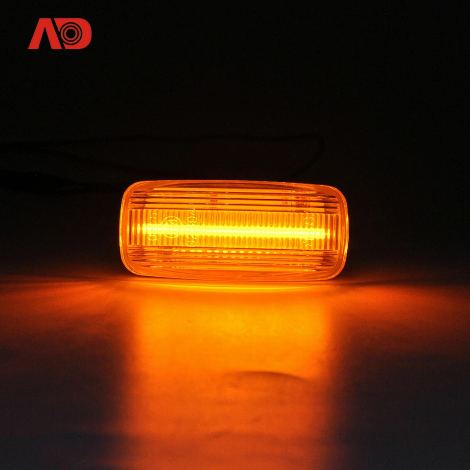 For Audi A2 01-05 A3 96-03 A4  A6 A8 TT OEM LED Side Marker Light Lamp Clear 2pc - Image 2 of 4