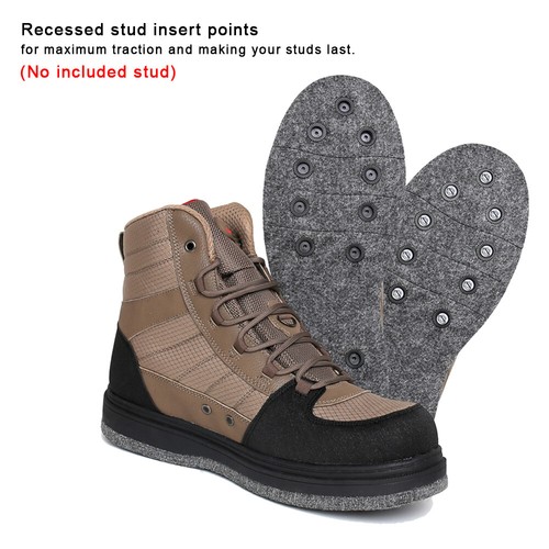 Wading Boots,Waders Boots,Fishing Shoes With Felt Sole For Fishing and Hunting - Picture 3 of 12