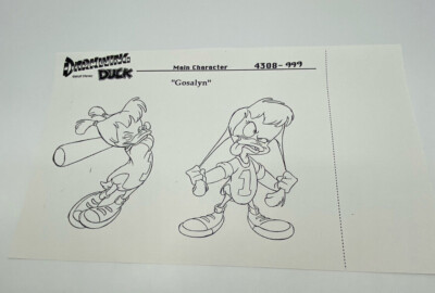 Darkwing Duck GOSALYN 1991 Production COPY Model Cel Drawing