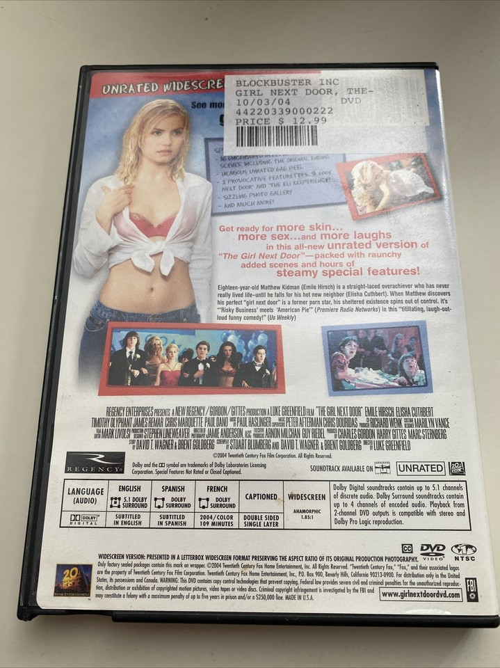 The Girl Next Door (Unrated Version) DVD VERY GOOD 24543135869 eBay