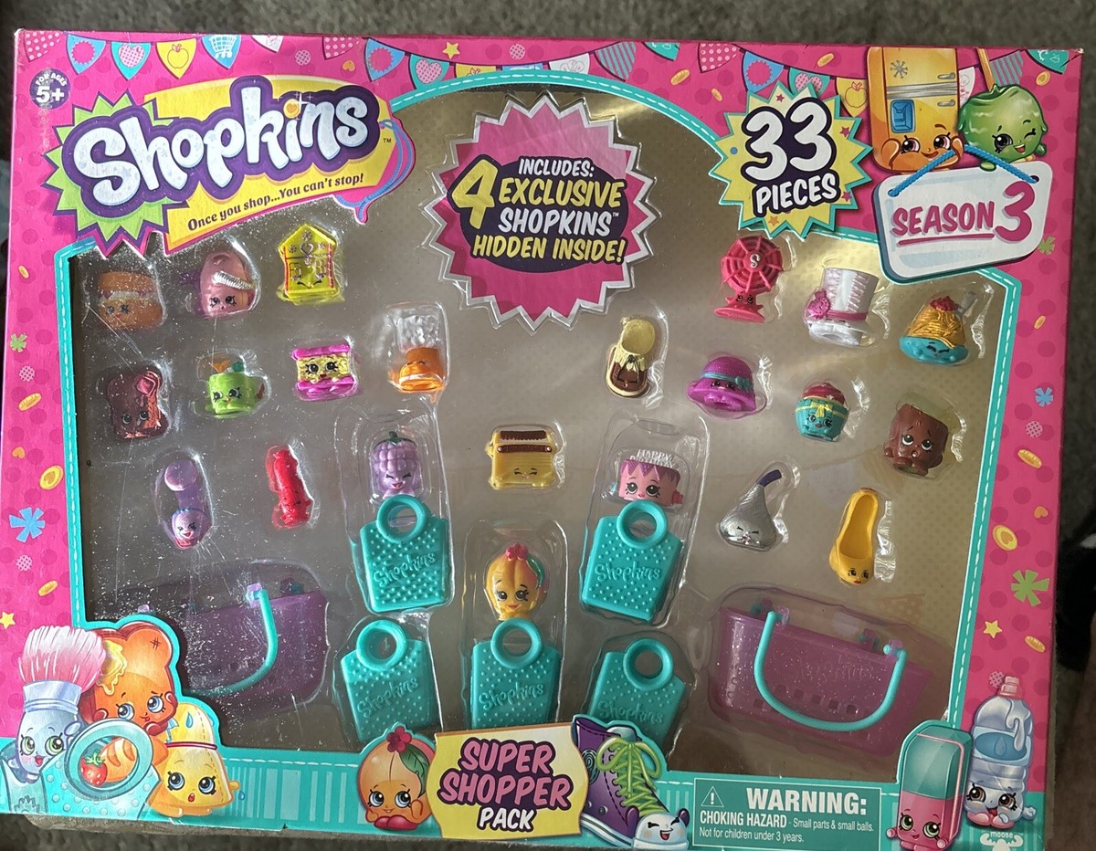 Shopkins Season Super Shopper Pack 33 Pieces W/ Exclusive