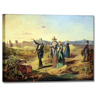 Spitzweg Tourist Englisch Land Bild Druck Leinwand Gemälde Rahmen Wohnkultur