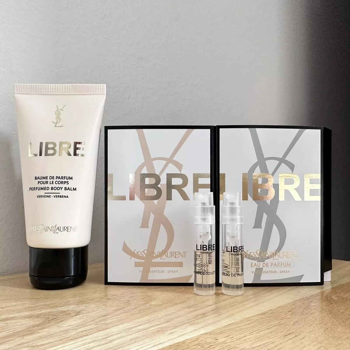 Yves Saint Laurent 3pc LIBRE Body Balm/Cream/Lotion + EDP+EDT