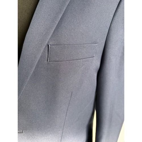 Haggar H26 Navy Blazer Two Button Sport Coat Business Casual Jacket 38R NWOT - Picture 5 of 10