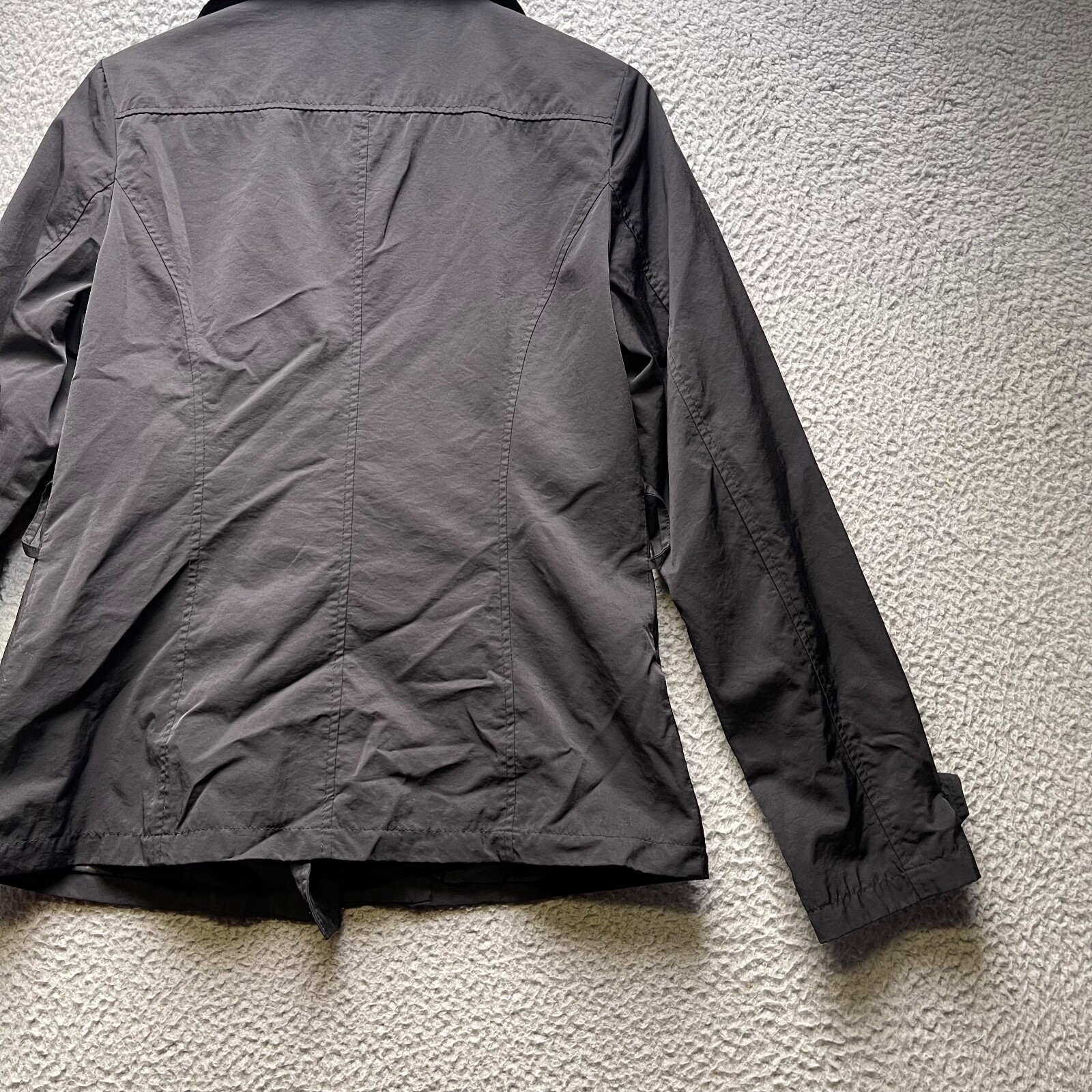 Pimkie Jacket Coat Womens Size 12 Black Button Front Long Sleeve image 10