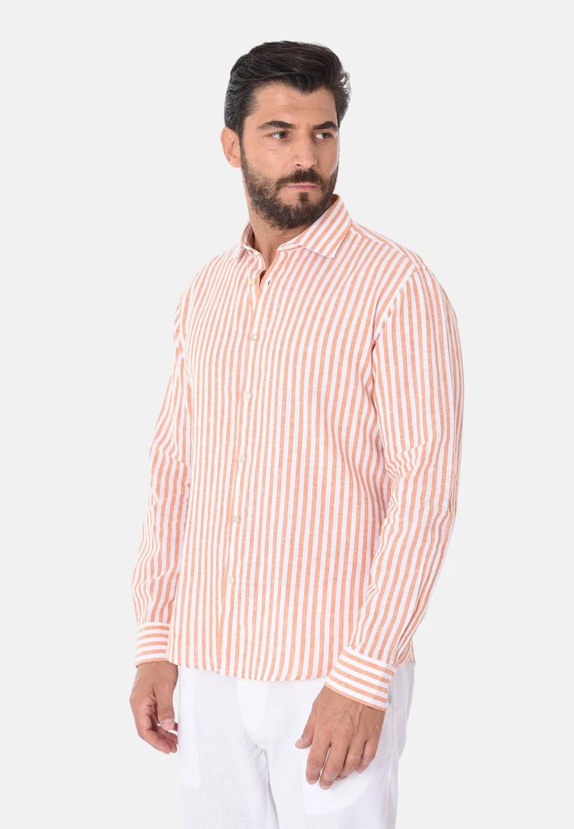 Versace Camicia HERITAGE FIT Con Fantasia A Righe uomo - Outlet