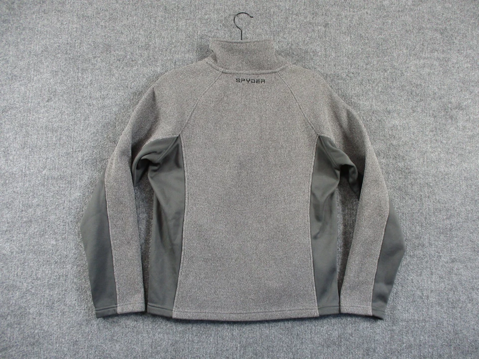 Spyder Sweater Mens Small Gray Boundless Half Zip Pullover Outdoors Fleece Hike - Image 2 of 4