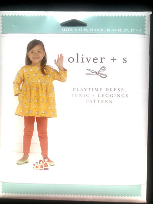 Playtime Dress, Tunic , and Leggings Pattern by Oliver and S