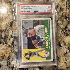 2017 Topps Archives AARON JUDGE #62 RC PSA 9 Yankees Rookie