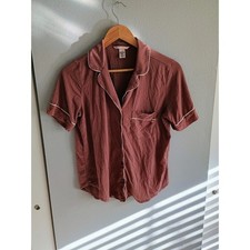 Victoria's secret pj shirt pink xs super soft cozy comfy lounge wear sleep