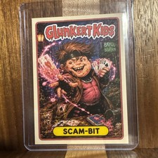 Tarjeta artística de parodia Glunkert Kids Scam-bit Gambito X-men Marvel Gpk