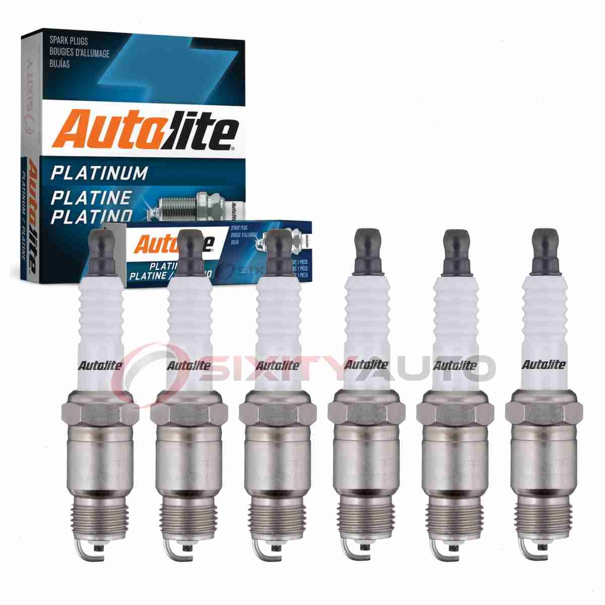 6 pc Autolite Platinum Spark Plugs for 1983-1988 Chevrolet S10 Blazer 2.8L mi