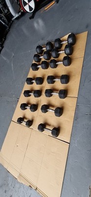 7x Paar Blk Box 5kg bis 20kg Hex Hanteln kommerzielle Fitnessgeräte 
