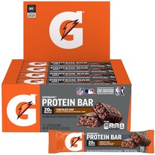 Gatorade Whey Protein Recover Bars, Chocolate Chip, 2.8 Ounce (Pack of 12)  14.28 per gallon