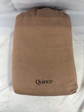 Quince Organic Cotton Flat Sheet Set King Cal King , Toffee 3pc