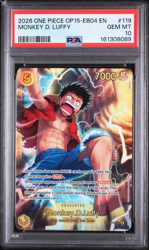 Monkey.D.Luffy graded PSA 10 for sale on eBay