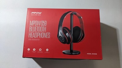 MPOW (BH059B) 059 Bluetooth Headphones, with Transmitter - Black/Red