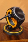 Plastic Charging Stand Dock for Amazfit T-Rex 3 – Yellow & Black Watch Holder