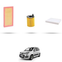 Hoffcar Wartungskit - 3 Filter FüR Fiat Panda III 0,9 Natural Power 59Kw Ab 2